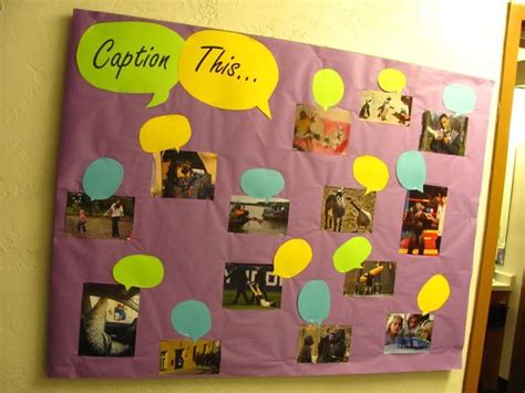 caption this passive program with pictures that residents can submit staff bulletin boards