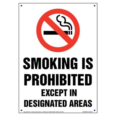 Ca No Smoking Sign