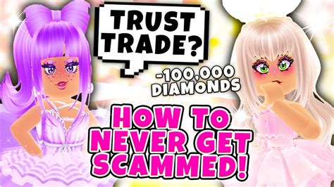 how to never get scammed in trading best tips against scammers in roblox royale high school