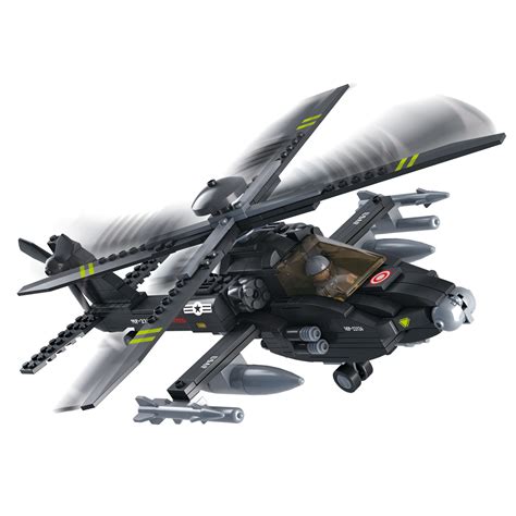 Sluban Apache Helikopter Thimble Toys