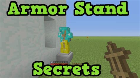 Empty, stick, empty row 3: Minecraft Xbox 360 / PS4 - 5 Armor Stand Secret Uses - YouTube