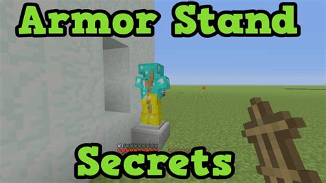 Empty, stick, empty row 3: Minecraft Xbox 360 / PS4 - 5 Armor Stand Secret Uses - YouTube