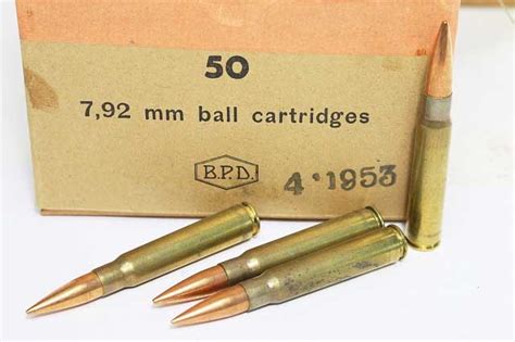 8mm Mauser Ammunition Italian Surplus 50 Rnd Bx