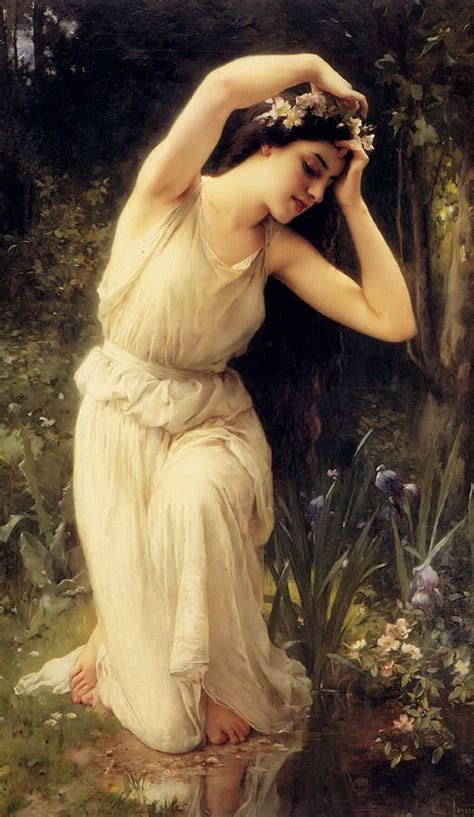 A Nymph In The Forest By Charles Amable Lenoir Greek Paintings Pre Raphaelite Paintings