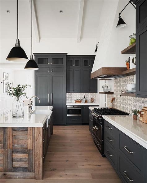 Farmhouse kitchen cabinet ideas that will help transform your kitchen into the place you've been another example of a farmhouse style with a modern twist, this kitchen is both beautiful and. Modern farmhouse kitchen design #kitchen #modernfarmhouse ...