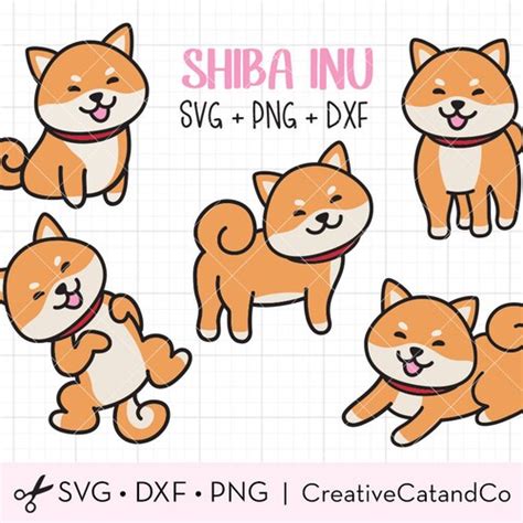 Shiba Inu Svg And Cut Files For Crafters Etsy Canada