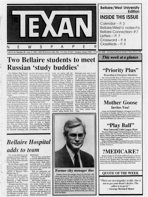 The Texan Newspaper (Houston, Tex.), Vol. 36, No. 28, Ed. 1 Wednesday ...