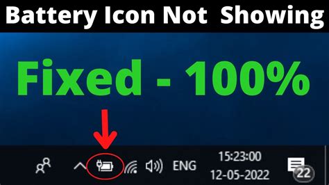 How To Fix Battery Icon Not Showing In Taskbar In Windows 10 11 8