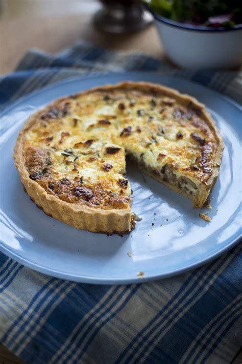 Goats Cheese Red Onion And Thyme Quiche Donal Skehan Eat Live Go