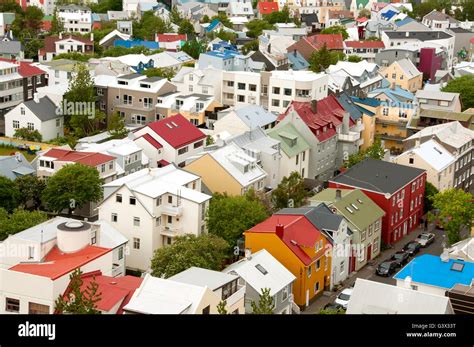 Aerial View Reykjavík Iceland High Resolution Stock Photography And