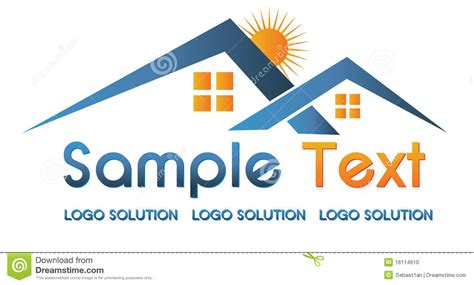 Real Estate Logo Stock Illustration Illustration Of
