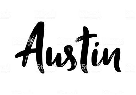 Austin Texas Hand Lettering Calligraphy Hand Drawn Brush How To