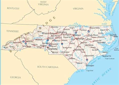35 Map Of North Carolina And Tennessee Maps Database Source
