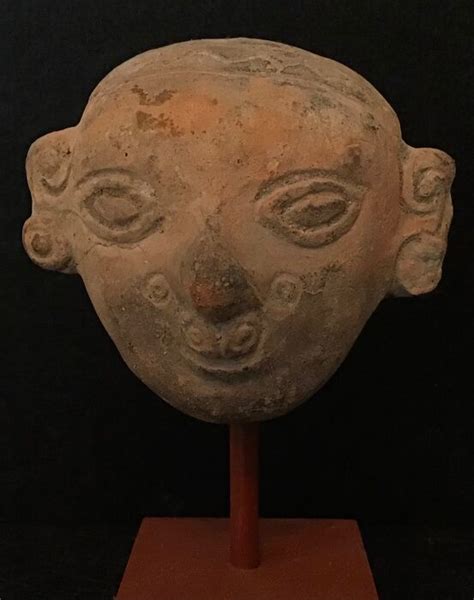 Tumaco La Tolita Pottery Pre Columbian Head Of A Man With Catawiki