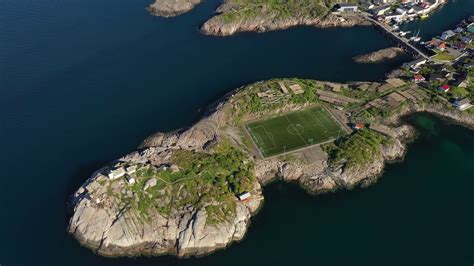 Norway Lofoten Football Field Stadium In Stock Footage Sbv 337818010