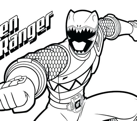 Power rangers dino super charge silver secret silver ranger vs. Green Ranger Coloring Pages at GetColorings.com | Free ...