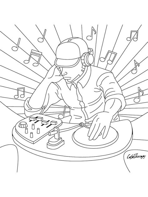 Ausmalbilder DJ Malvorlagen Kostenlos zum Ausdrucken