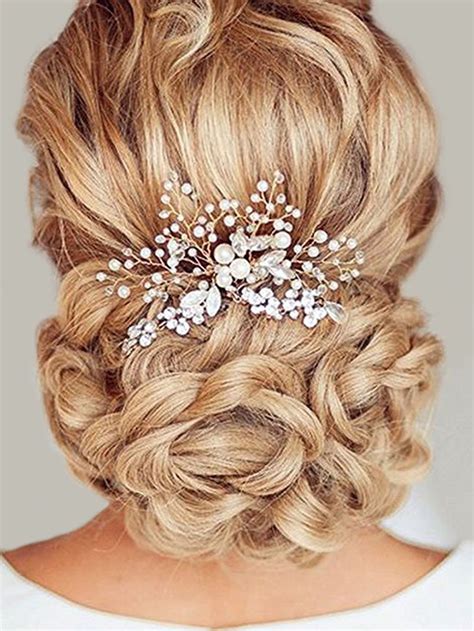 It's one of our favorite hair accessories. Unicra - Unicra Wedding Hair Combs Hair Accessories with ...