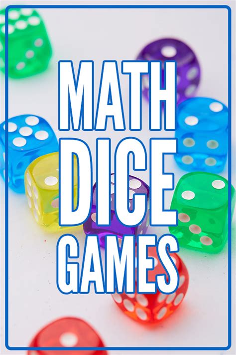 10 Math Dice Games For Kids Addition Multipication Place Value And More