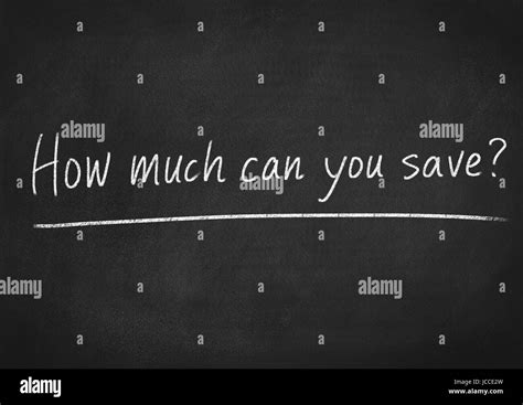 how much can you save Stock Photo - Alamy