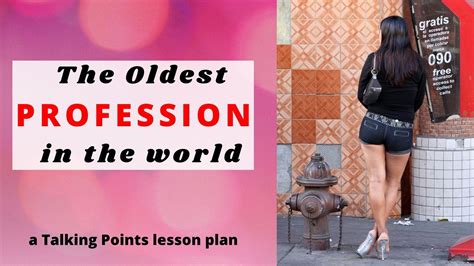 the oldest profession in the world — a talking points lesson plan man writes