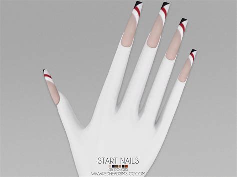 Start Nails By Thiago Mitchell At Redheadsims Sims 4 Updates