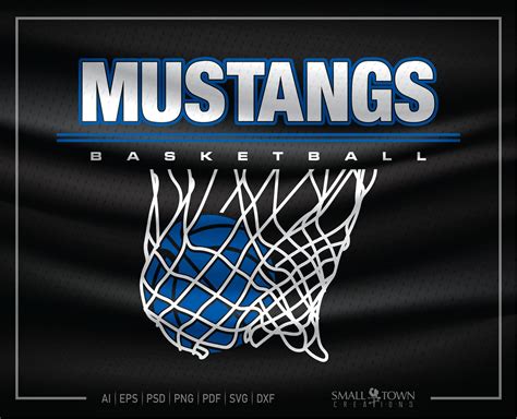 Mustang Mustang Basketball Mustang Mascot Basketball Team Etsy