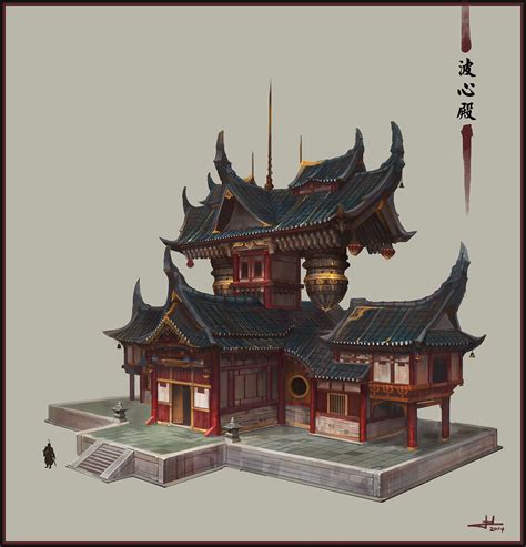 Artstation Chinese Temple Chen Cheng Art And Architecture