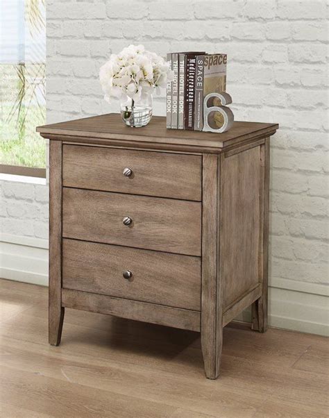 Sonja 3 - Drawer Nightstand | Bedroom night stands, 3 ...