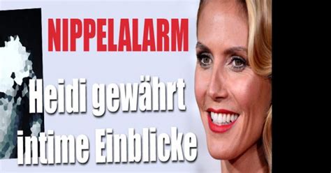 Heidi Klum Lässt Ganz Tief Blicken Nippelblitzer Heidi Zeigt Ihre