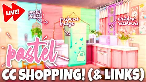 🌸 Pastel Build And Buy Cc Shopping With Links 🌸 The Sims 4 Youtube