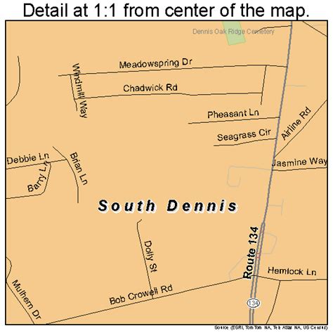 South Dennis Massachusetts Street And Road Map Ma Atlas P Ebay