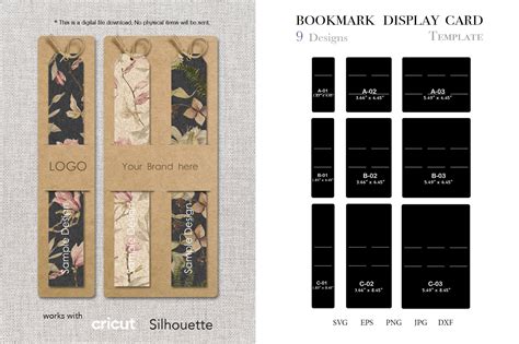 Bookmark Display Card SVG,Resin Bookmark Graphic by Paperboxshop