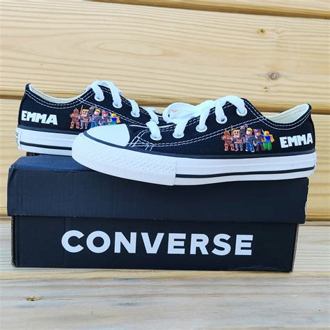 Roblox Shoes Personalized Converse Etsy