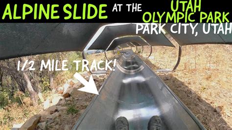 Alpine Slide At The Utah Olympic Park Park City Utah Youtube