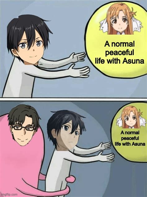 i swear thing guy has been the cause of every bad thing to happen to kirito and asuna since they