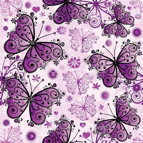 spring seamless white pattern with violet butterflies beautiful butterflies art butterfly art