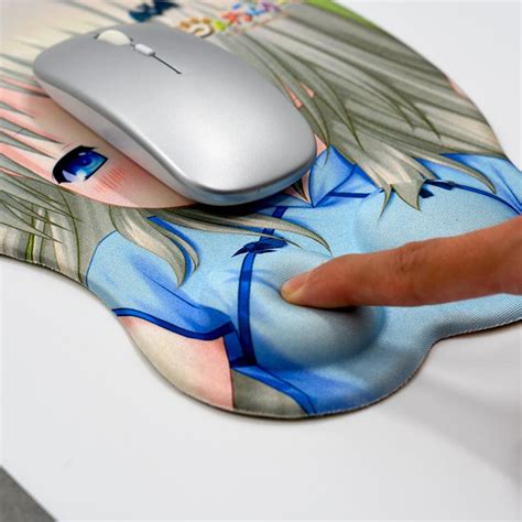 3d Cartoon Girl Boobs Gel Custom Mouse Pad Breast Wrist Pad Anime Mouse