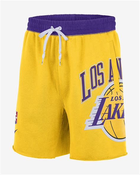 Los Angeles Lakers Courtside Mens Nike Nba Fleece Shorts Nike Bg