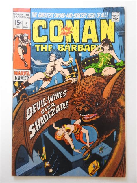 Conan The Barbarian 6 1971 Sharp Finevf Condition Comic Books