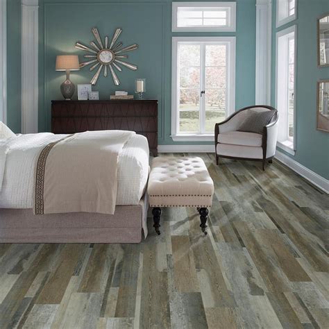 Trafficmaster allure planks get the attention they do because of the ease of use. TrafficMaster Grey Distressed Wood Multi-Width Look 6 in ...