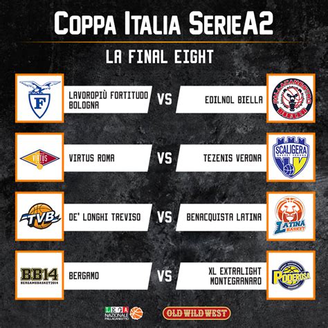 Im mai 2019 stand atalanta bergamo schon einmal im finale der coppa italia, verlor aber mit 0:2 gegen lazio rom. Coppa Italia LNP 2019 Old Wild West - Gli accoppiamenti in ...