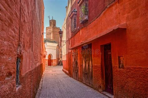 Red Medina Of Marrakech Morocco Editorial Photography Image Of