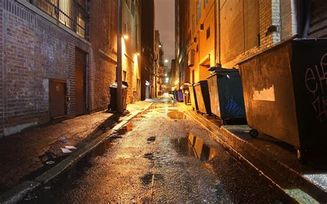Dark Alleyway In The City