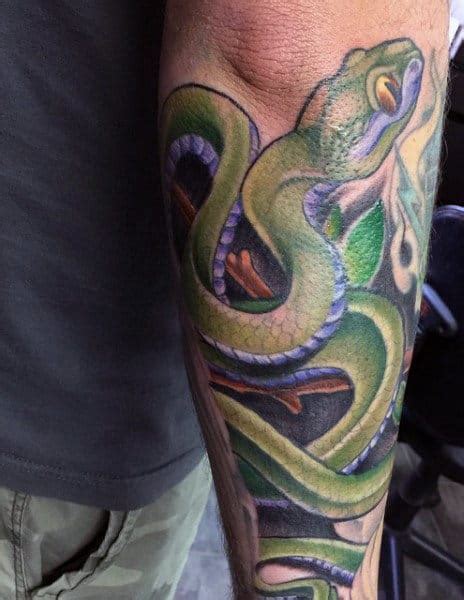 70 Snake Tattoos For Men Venomous Bite Of Idea Inspiration
