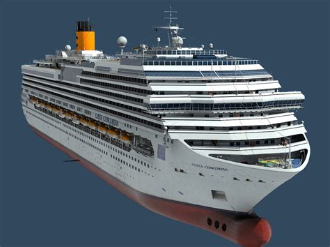 Costa-Concordia-Cruise-Ship-3d-model | RockThe3D