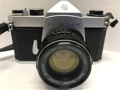 Asahi Pentax Sl Camera Super Takumar 55mm 18 Lens Catawiki