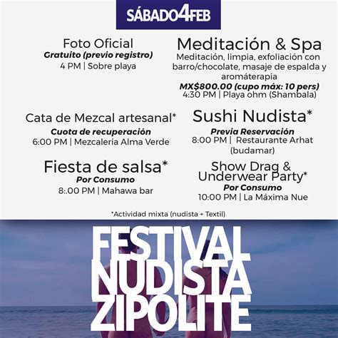 Naturismo Per Annli Naturismo Nudismo Nacional E Internacional Festival Nudista Zipolite