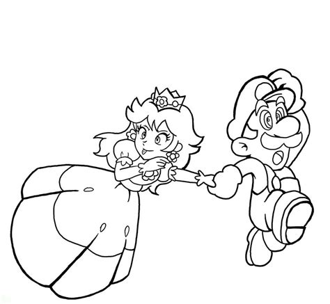 Baby mario baby daisy and rosalina once before a long time ago, i #2720085. Princess peach coloring pages to download and print for free