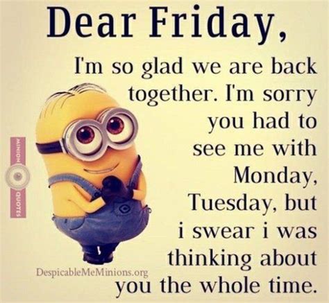 Top 22 Minion Friday Quotes Friday Quotes Funny Its Friday Quotes Funny Minion Quotes